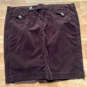 18W Corduroy Skirt AVENUE Chocolate Brown Skirt Size 18 Women’s Plus Size Skirt